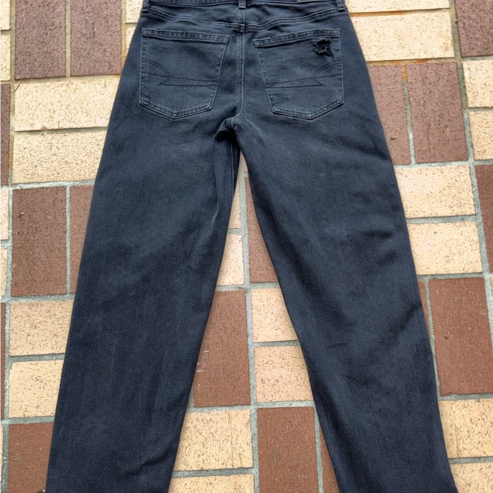 American Eagle Unique Split Super High-Rise Baggy… - image 3